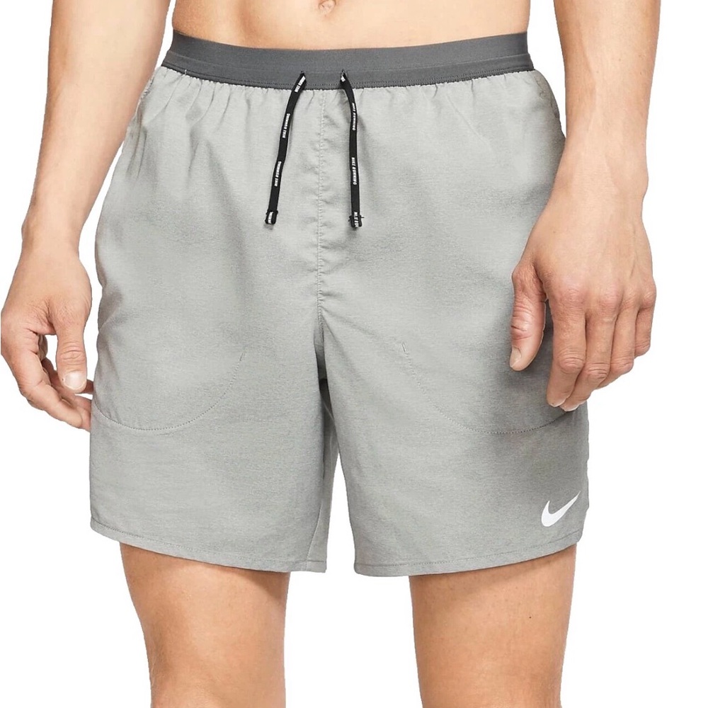 Nike Flex Strind 5' Dri Fit Mens Running Shorts Gray Athletic Gym Workout  XL